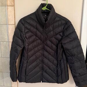 Talbots lightweight puffer full zip jacket women’s size medium petite EUC